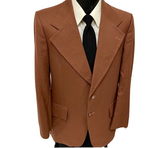 Vtg 70s Men's GABARDINE Sport Coat WIDE LAPEL Jacket - Etsy