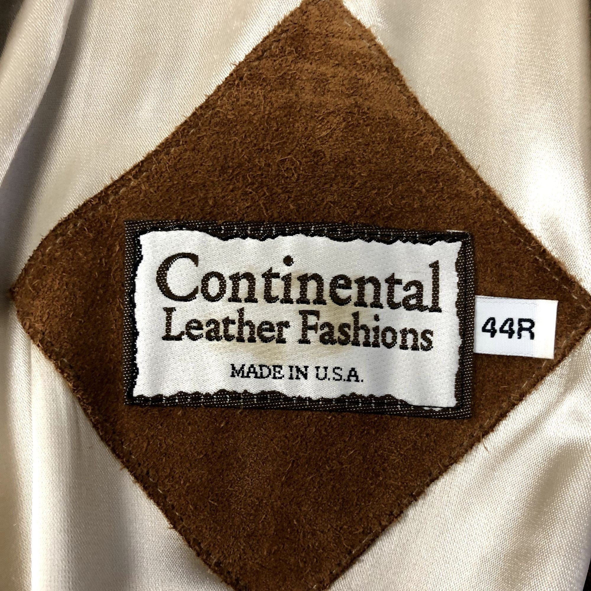 Vintage Continental Leather Fashions Brown Sport Coat NUBUCK Suede  display picture 1
