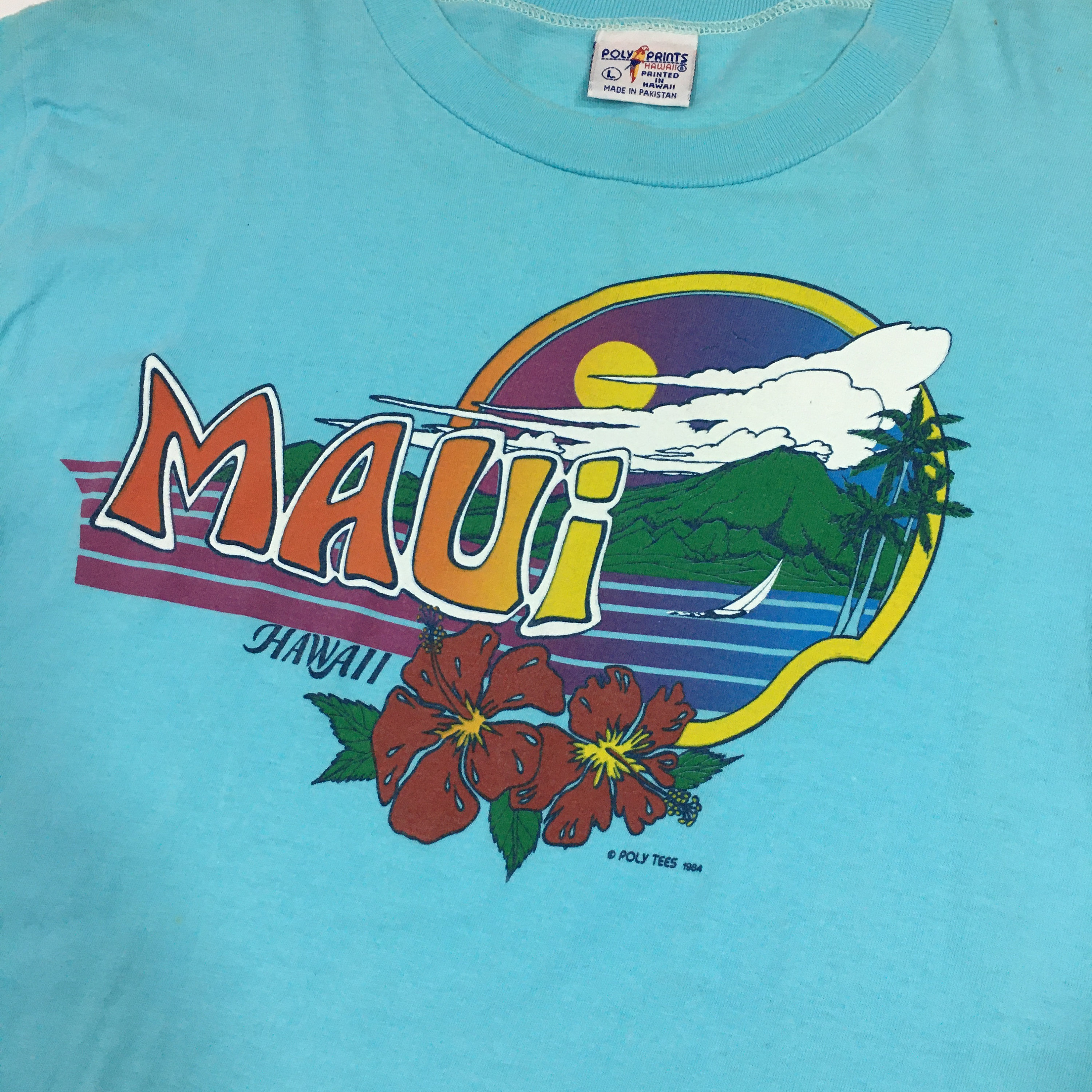 新品未使用　80s　バリ島　TUBES　サーフィン　Tシャツ　当時物　レア　波 70s〜80s ヴィンテージ OP サーファータグ オールドサーフT