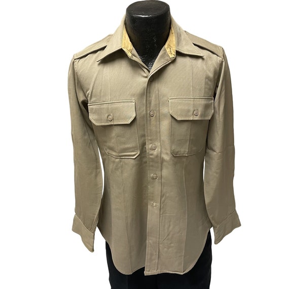Vintage 60's Creighton USAF P-1 MILITARY Wool GABARDINE