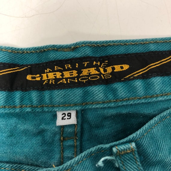 Vintage 90's Marithe Francois GIRBAUD USA Turquoise Soft Vintage 90's Marithe Francois GIRBAUD USA Turquoise Soft