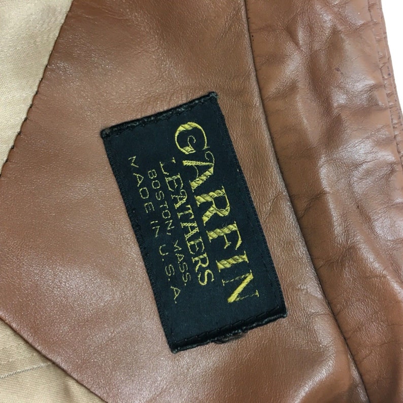 Vintage 60's Garfin Men 2-tone Brown GOAT Skin CAFE RACER - Etsy