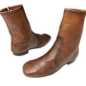 Men s Mid Calf Boots Etsy