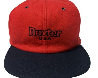 NoS ヴィンテージ 80 90年代 DEXTER USA レッド トラッカー ハット