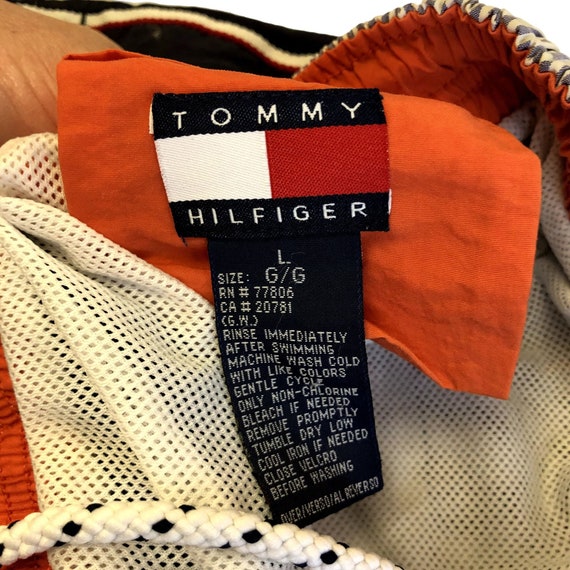 Vintage 80 90's Tommy Hilfiger Nylon SPELL OUT Sw… - image 5