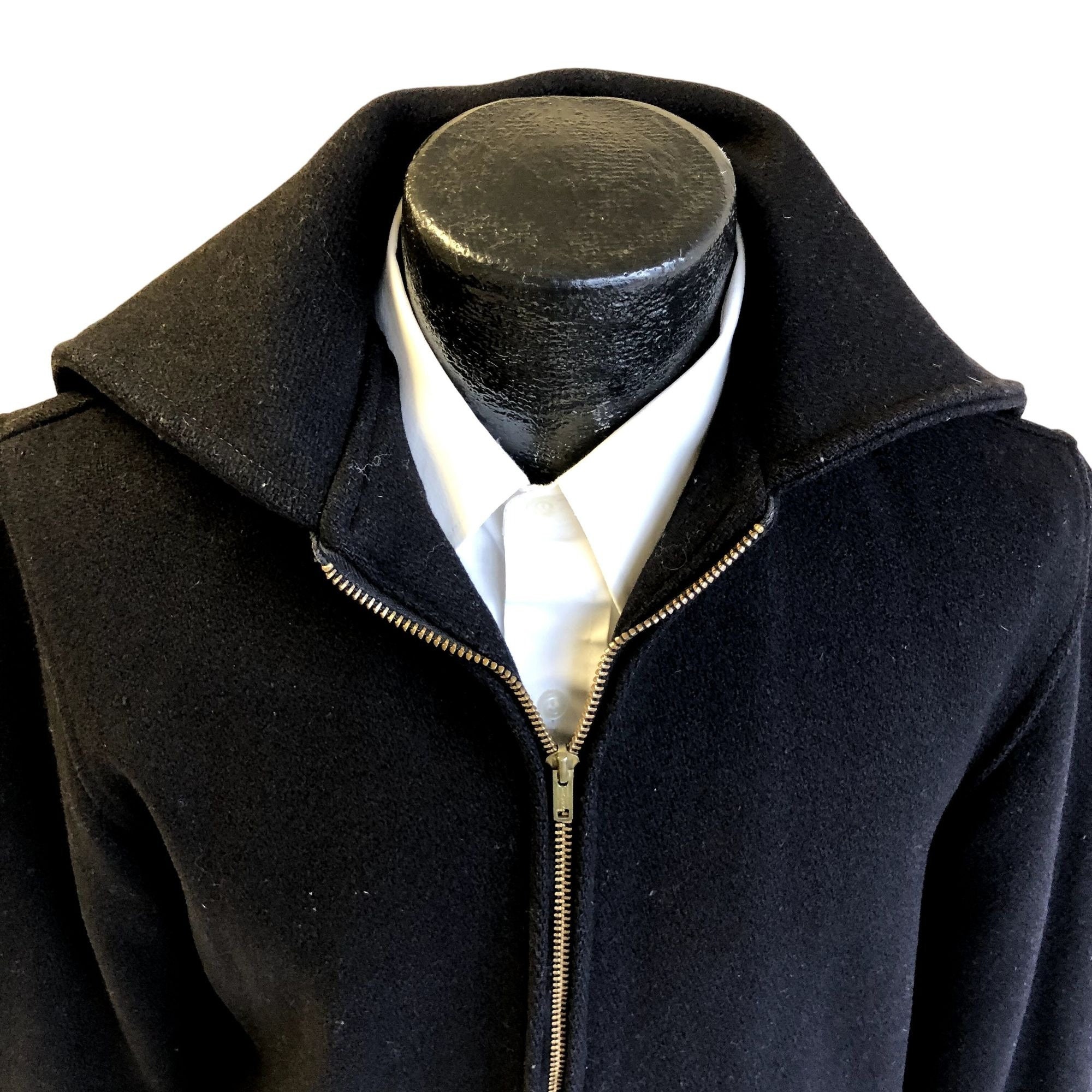 vintage LEONARD wool jacket navy [中古] Vintage 50's Midshipmen US Navy Academy Military Wool Hoodie