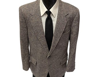 Veste Sport Tweed Gris Sartoria D'ALISA Sur Mesure (Bespoke) Taille 50 - Laine - Occasion Excellent état