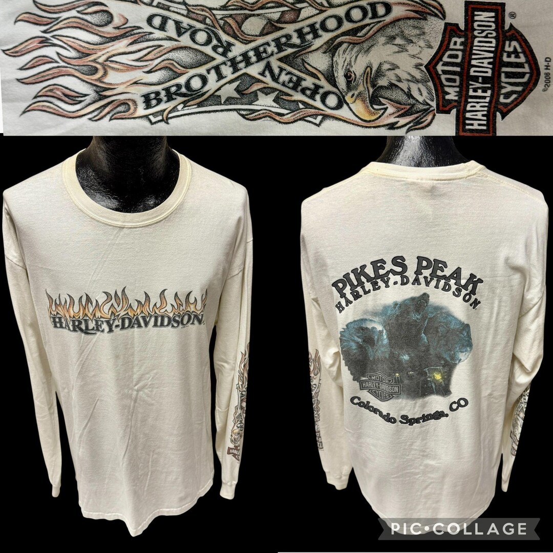 Vintage Harley Davidson Pikes Peak Colorado Springs WILDLIFE Wolf