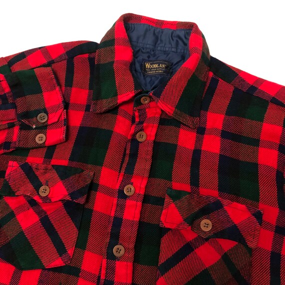 Woodland Men RED Green PLAID Chore 