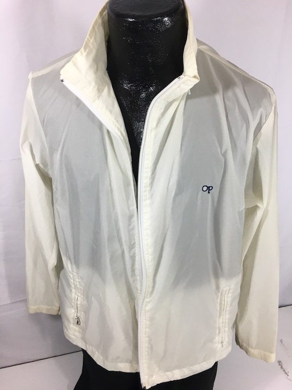 Vintage 80's Ocean Pacific Men's White Nylon Weat… - image 10