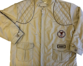 Vintage 70's NRA Life Member Men's Hunting SHOOTING Jacket Hooded Thinsulate Coat 2X