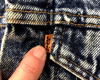 Vintage 80's Little Levis USA Toddler Kids ACID WASH Denim