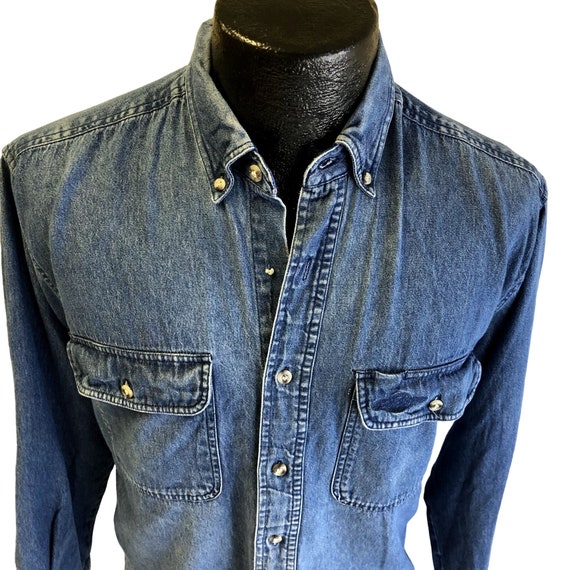 Vintage 80's Wrangler Rugged Wear Men BLUE JEAN D… - image 3