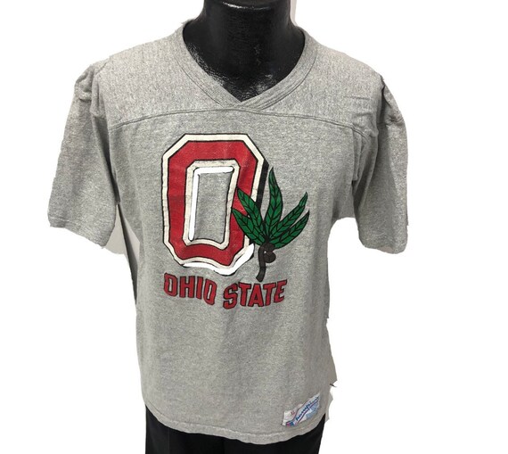 Vintage 50 60's Champion Logo USA Ohio State University Heather