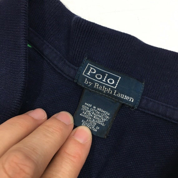 パンツ 90s polo by Ralph Lauren made in USA VTG 90s Polo by Ralph Lauren Striped Pony Polo Blue Red Made