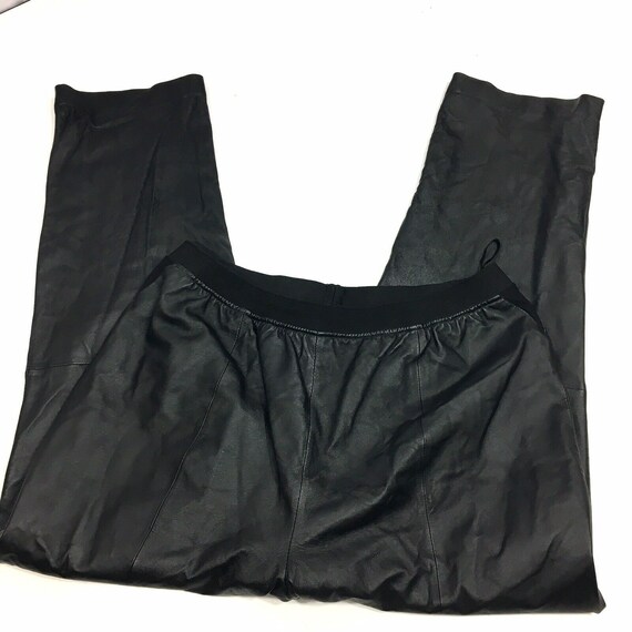 Vintage 90's Black Leather HAMMER Time Baggy STRE… - image 5