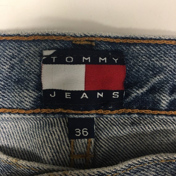 Vintage 90's Tommy Hilfiger Men Blue Jeans DEMIN … - image 4