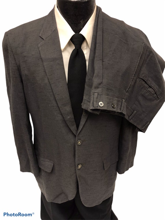 Vintage 50's Sears Men Gray Black ATOMIC Hollywood Fleck VLV ROCKABILLY 3  Btn Vegas Suit 38 R 34/26 Drop Loop Trousers -  Canada