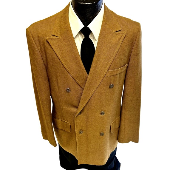 Vintage 40 50's Campus GTO Men's GOLD Brown ROCKABILLY Sport