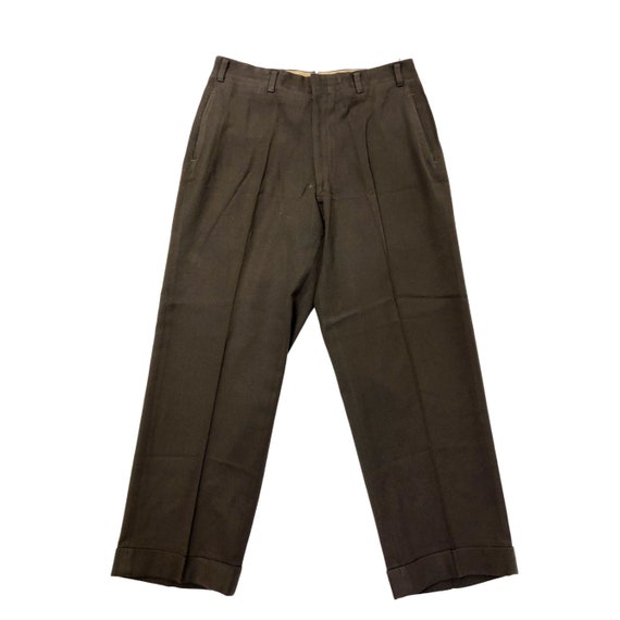 Vintage 50's Cracker Barrel Gray DROP LOOP Trousers ROCKABILLY Wool Dress  Pants 30 -  Canada