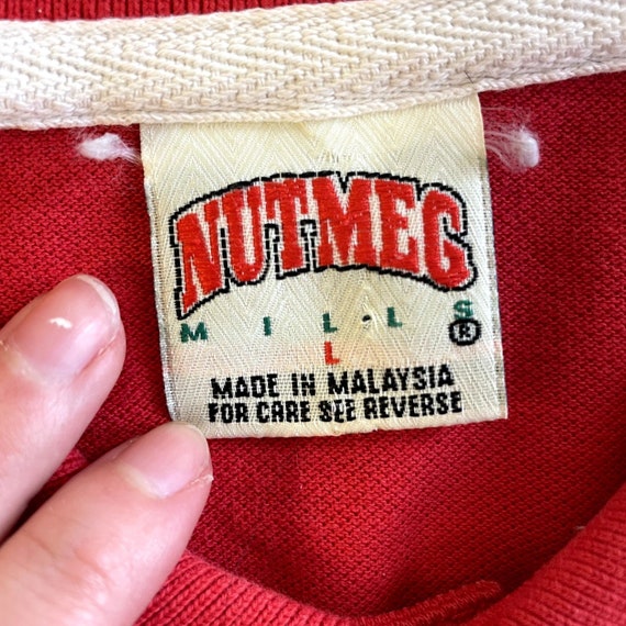 Vintage 90's Nutmeg Mills Men's Red Black CHICAGO… - image 6