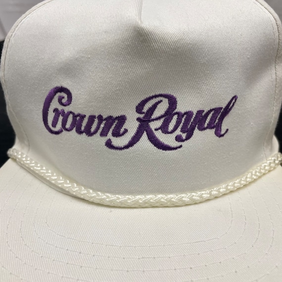 Vintage 80 90's Crown Royal Whiskey White Cotton … - image 3