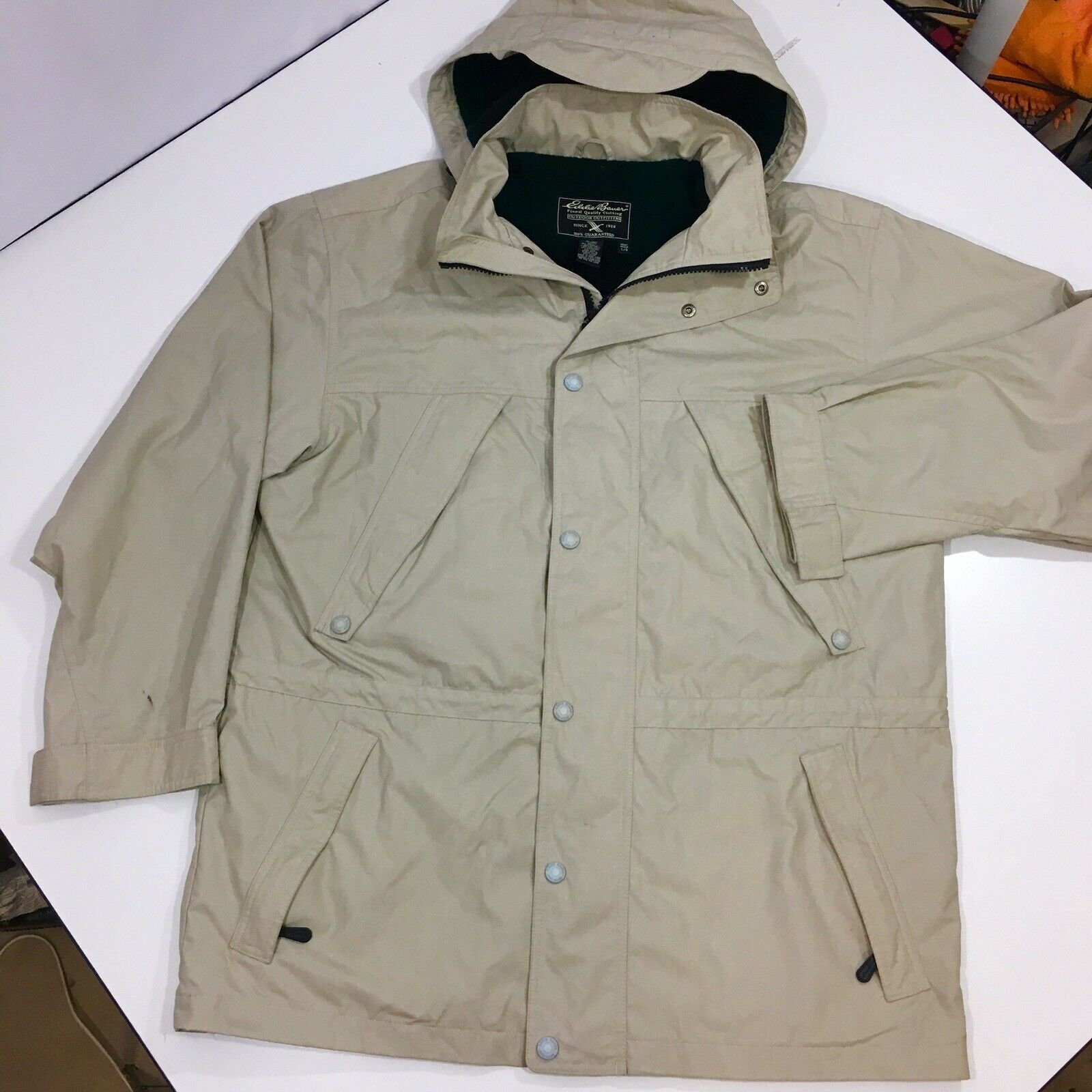 Vintage 90's Eddie Bauer Men Beige WOOL Lined MOUNTAIN PARKA Vintage 90's Eddie Bauer Men Beige WOOL Lined MOUNTAIN PARKA