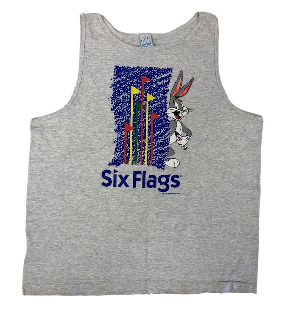 Vintage 1994 Six Flags USA Theme Park Heather Gra… - image 1