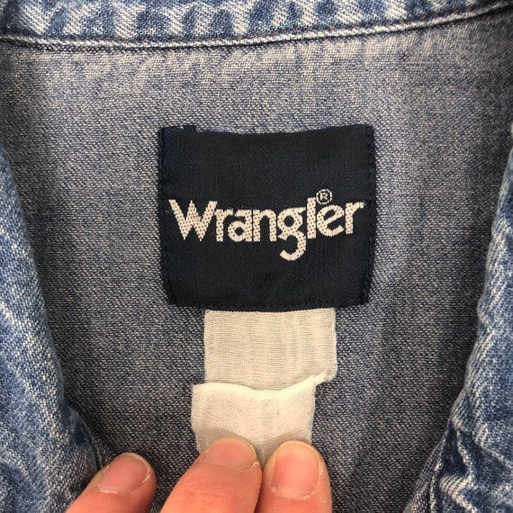 Vtg 70 80’s Wrangler Men Blue Jean Cowboy Western… - image 2