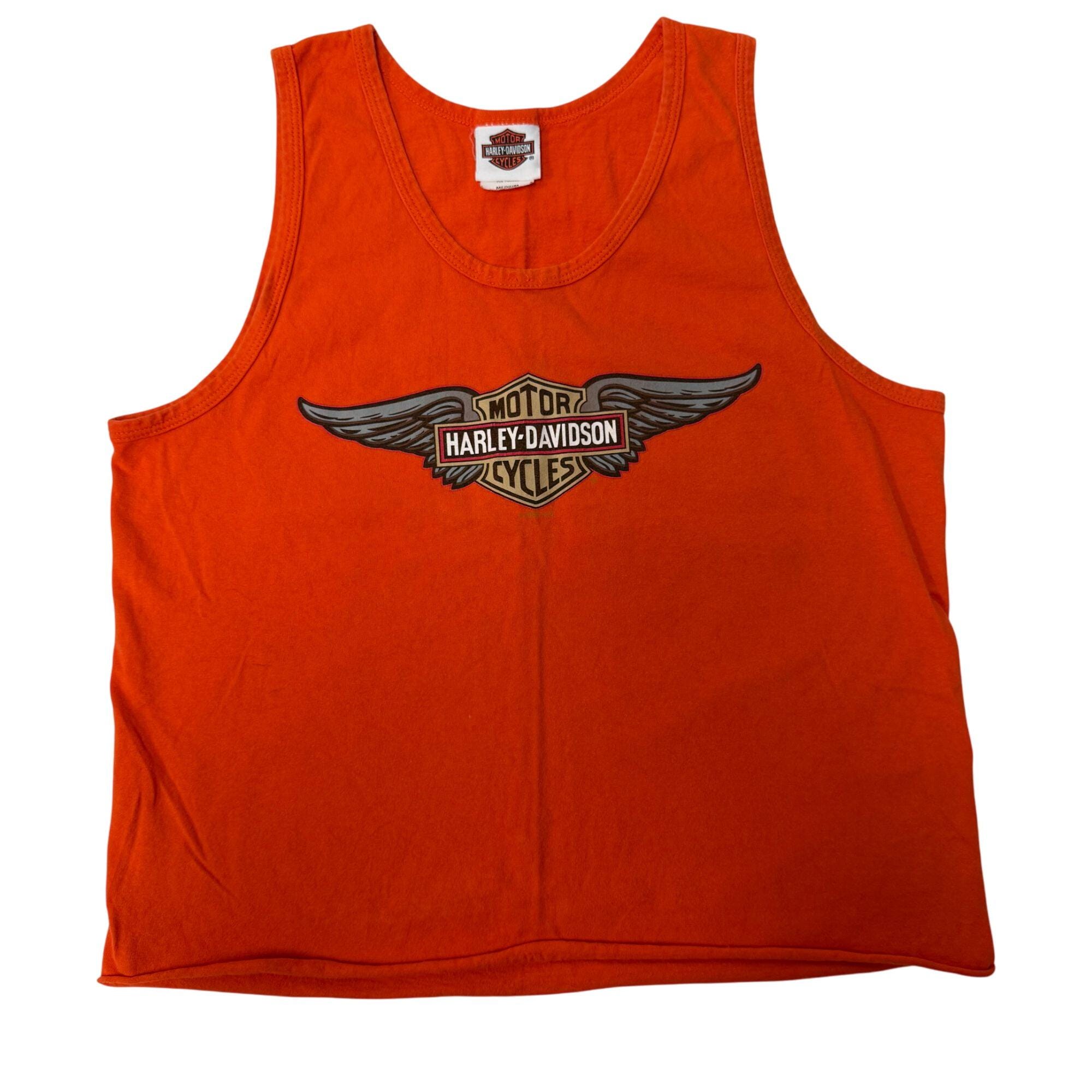 Vintage Y2K Harley Davidson ACES & EIGHTS Mason Ohio Tank Top