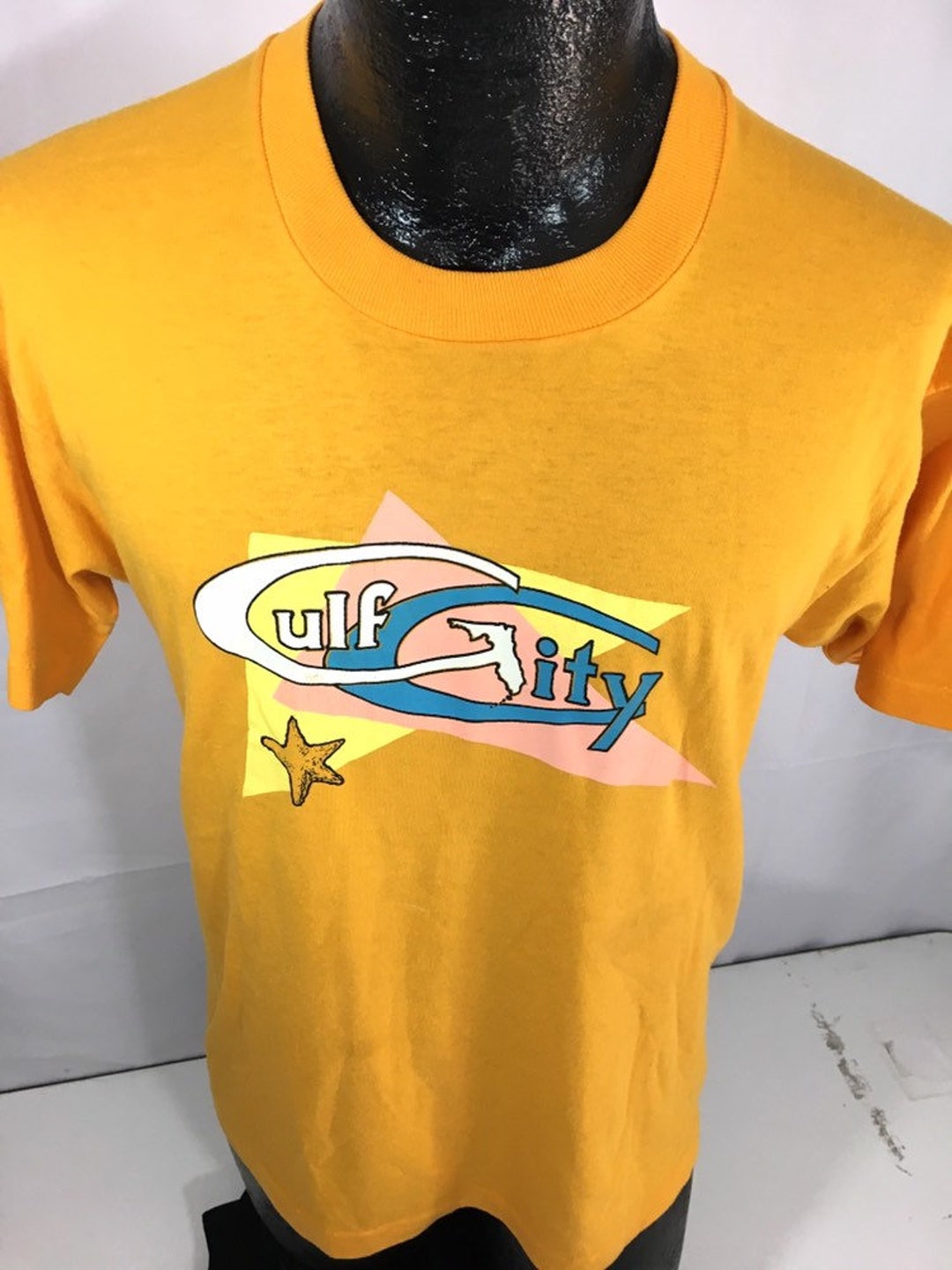Vintage 80's Screen Stars Best Yellow Gold PASTEL Gulf City
