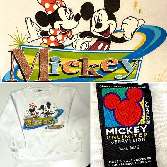 Disney Micky Mouse 80s USA ヴィンテージスウェット レアカラー 70s 80s ビンテージ USA製 Disney ディズニー Mickey