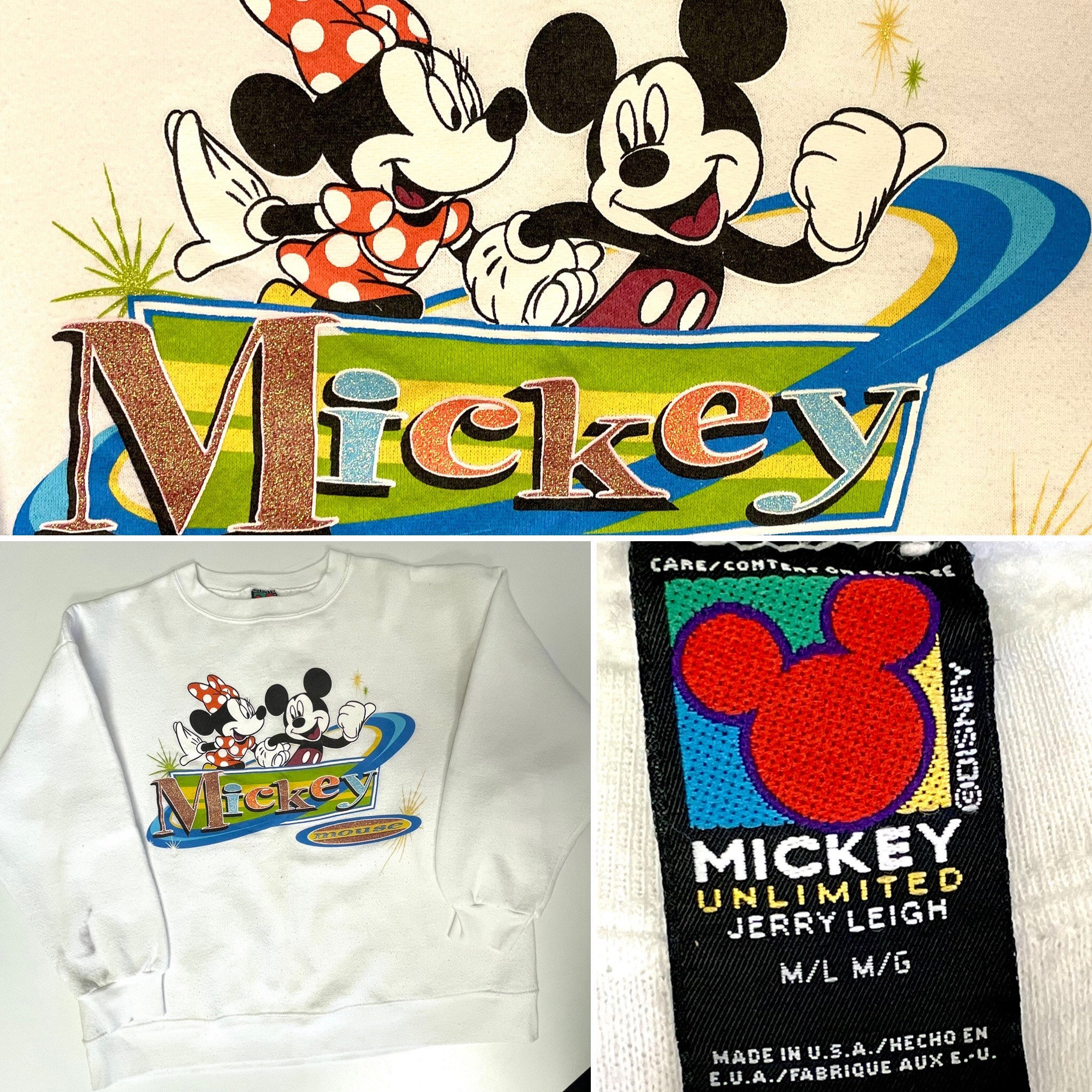 Vintage 80 90's Jerry Leigh DISNEY Unlimited Mickey & Minnie