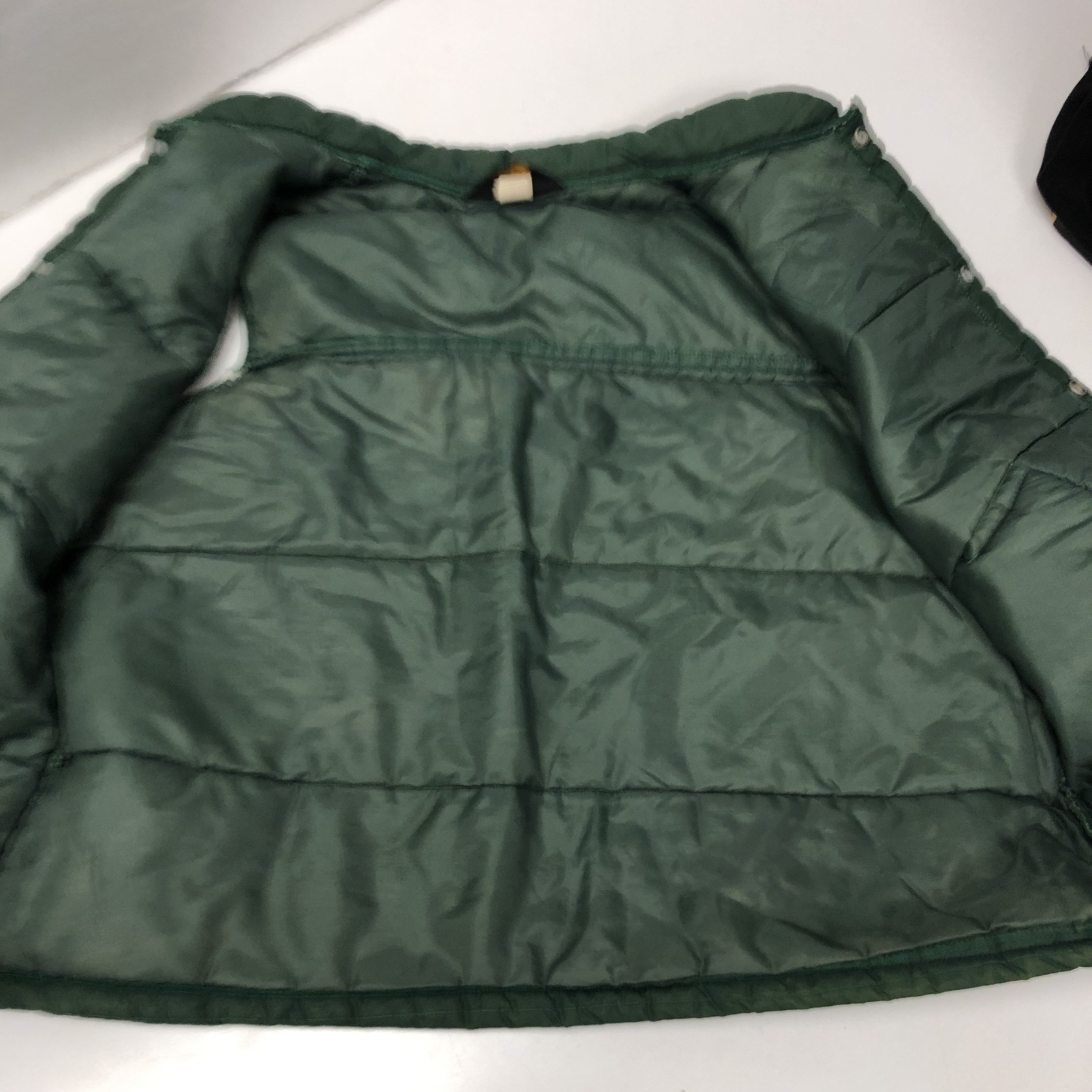 Vtg 70's Swingster Hommes Vert Nylon Matelassé Travail Chasse