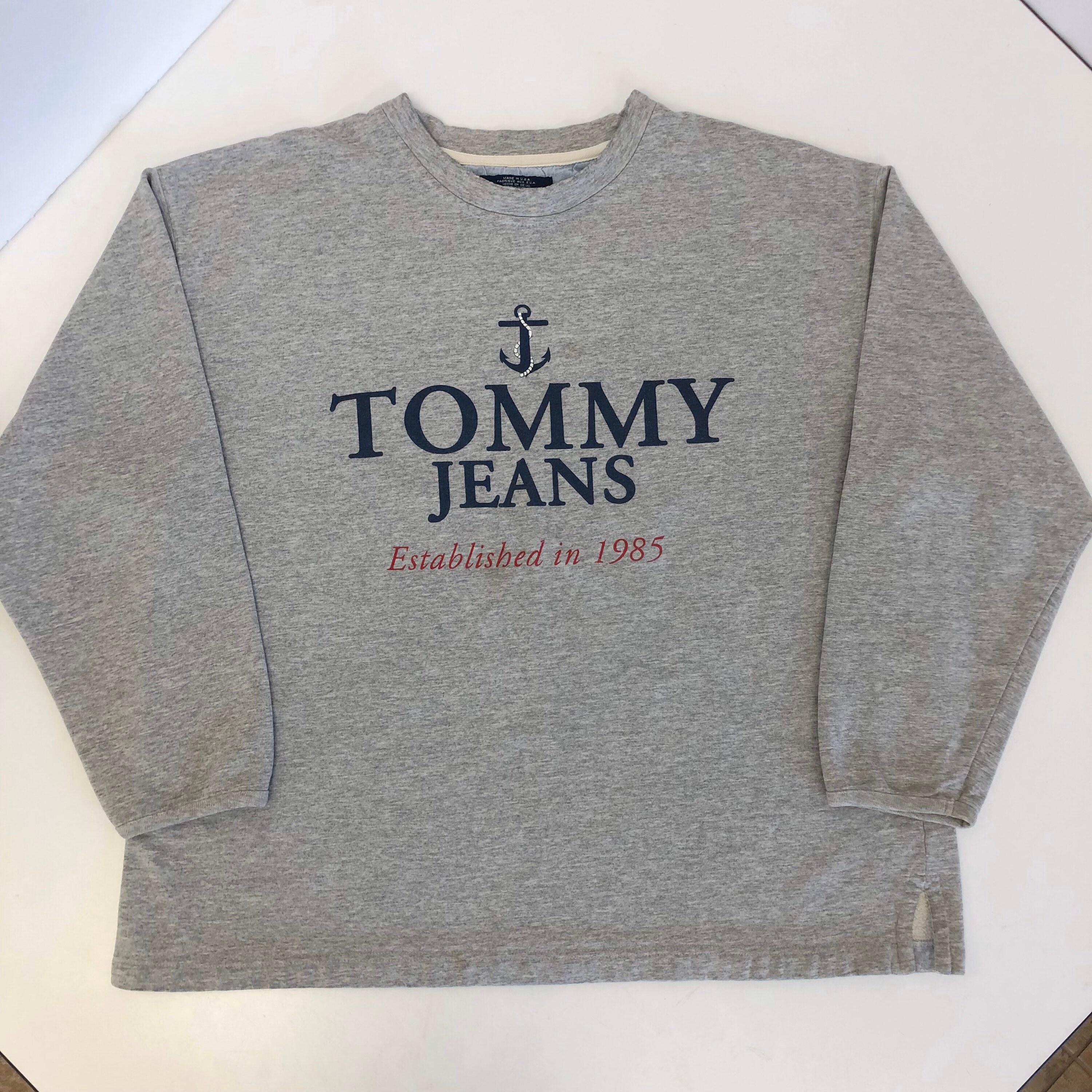 Vintage 80-90's Tommy Hilfiger Jeans SPELLOUT Logo BIG Streetwear