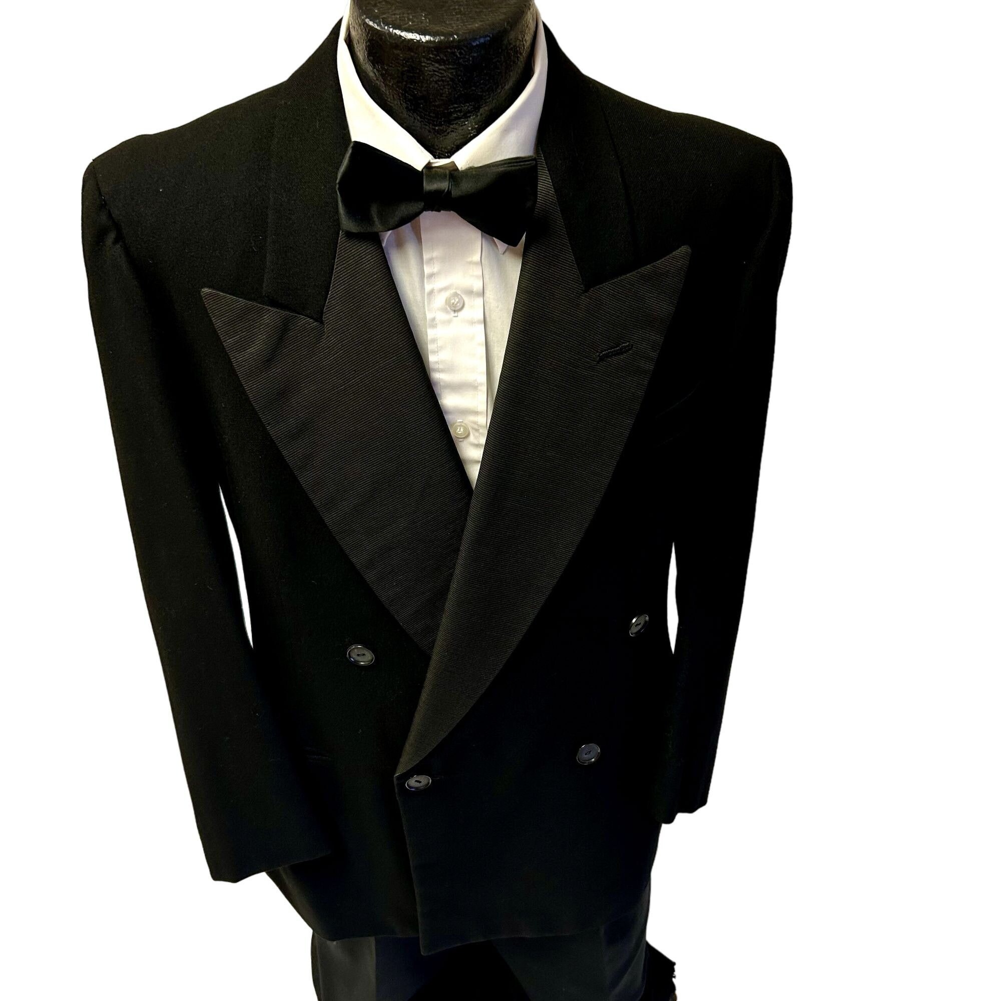 1930s フランス ブラックシャンブレー　ヘリンボーン　ハンティングジャケット 1930s フランス ブラックシャンブレー ヘリンボーン