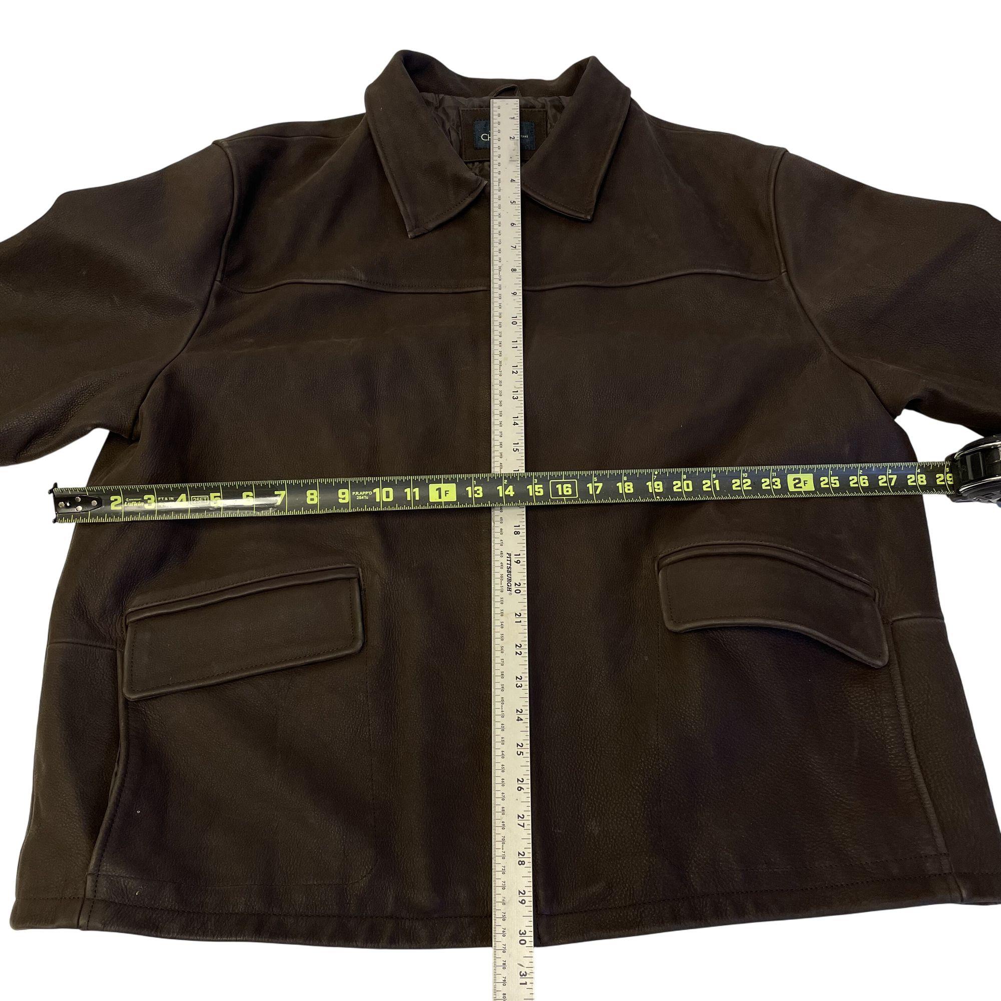 Vintage Y2K Cherokee Men Brown ULTRA SOFT Leather Coat Casual