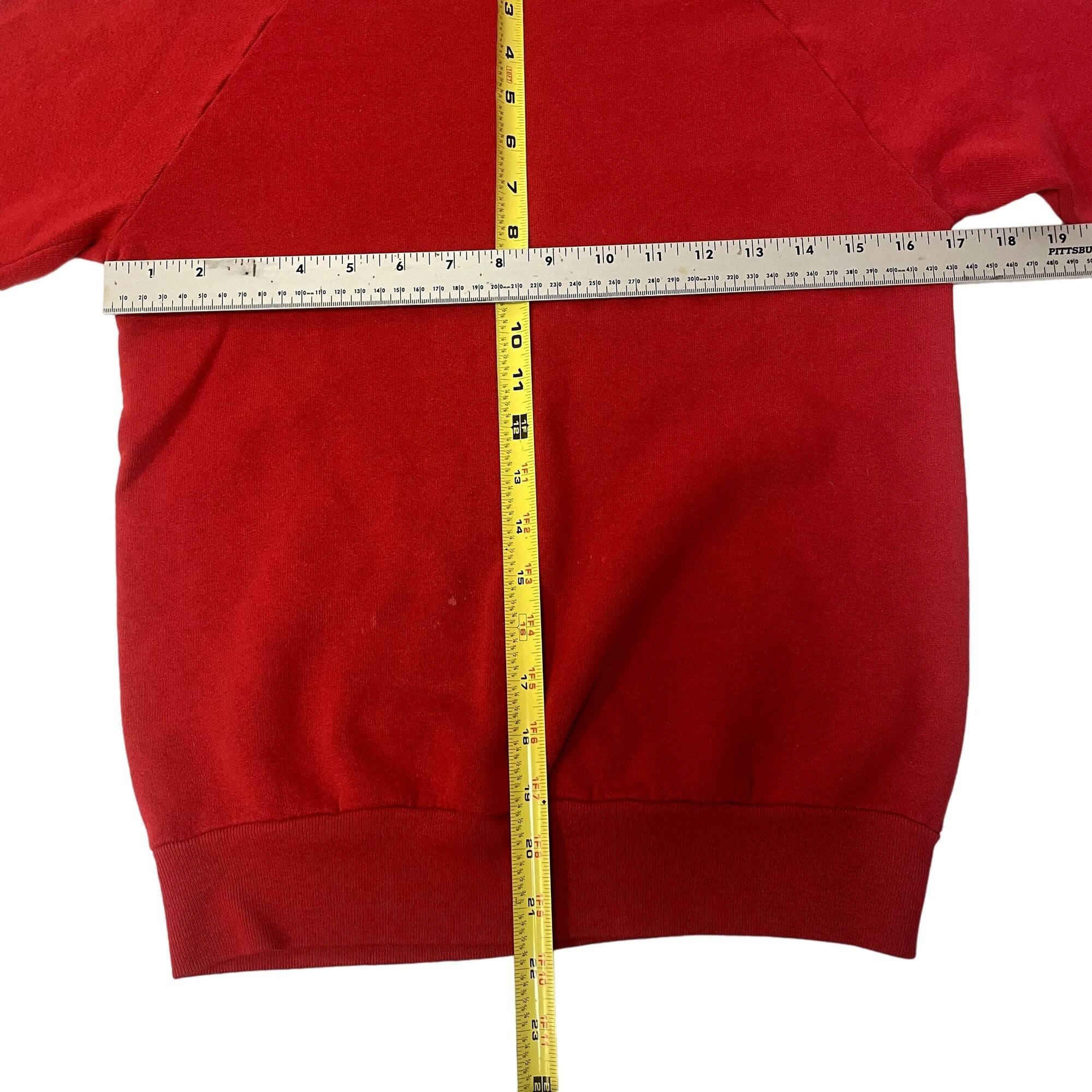 Sweatshirt Vintage Screen Stars Taille L - Coupe Raglan Bleu, Coton/polyester, Occasion Très Bon état