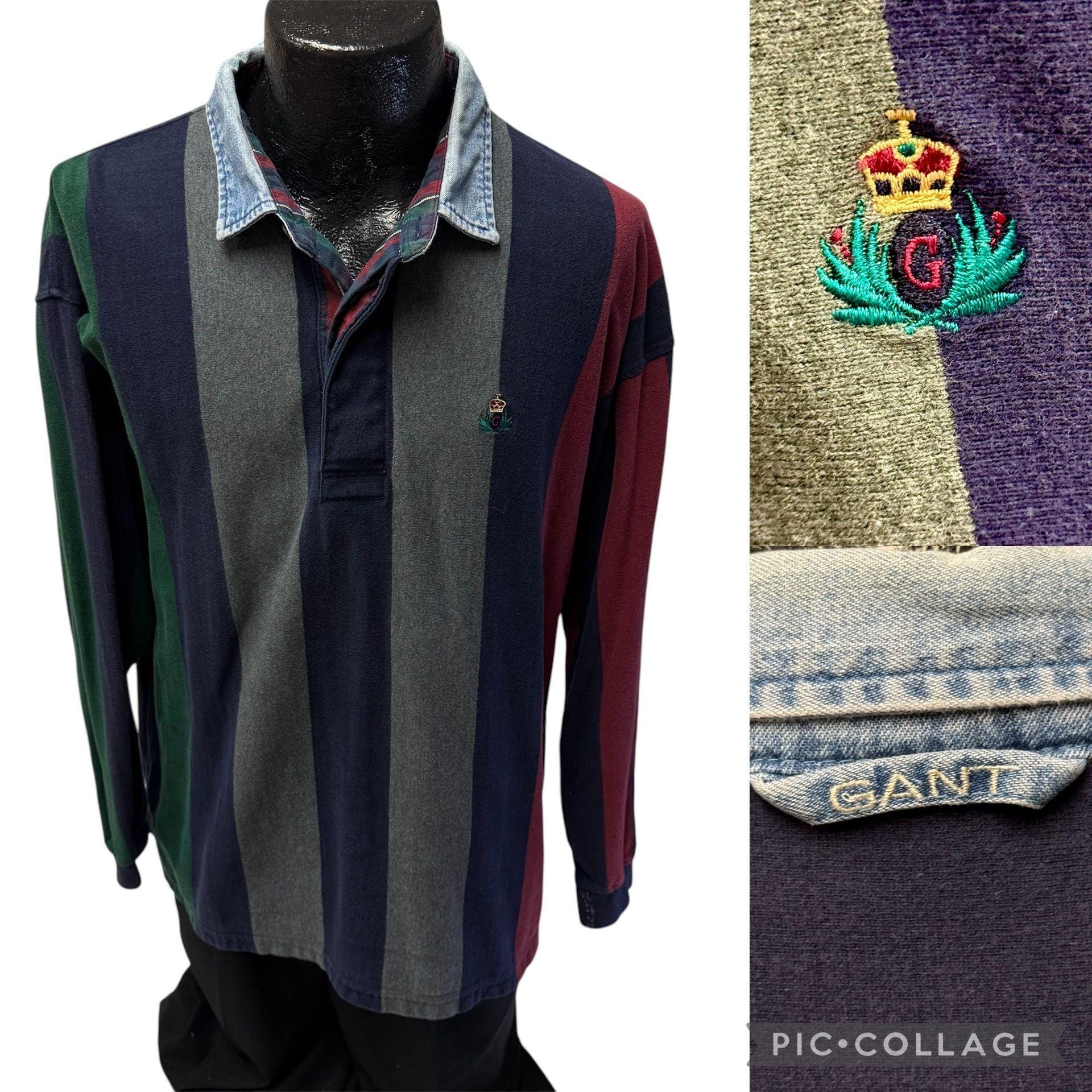 90s Colorblock Rugby - Etsy