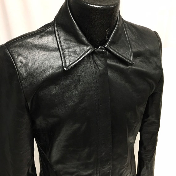 kenneth cole leather jacket womens