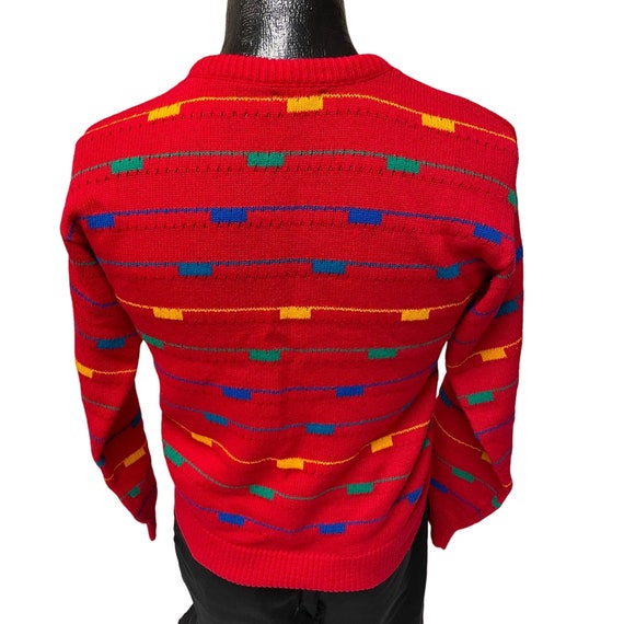 Vintage Trader Bay Red GEOMETRIC STRIPE Multicolo… - image 3