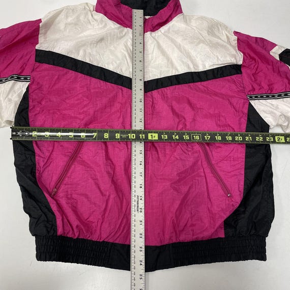 Vintage 80 90's Sunterra Hot PINK White Black COLOR BLOCK