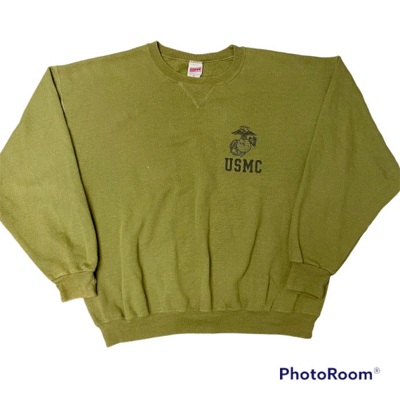 Vintage 90's Military Green USA Navy Army US Mari… - image 2