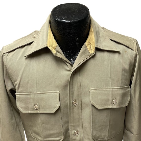 Vintage 60's Creighton USAF P-1 MILITARY Wool GABARDINE