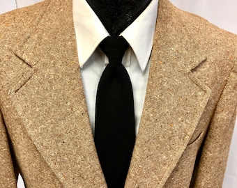 Vintage 70’S PALM BEACH Men Brown Sport Coat DONEGAL Tweed Jacket Wool Blazer 38 R