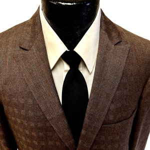 Vintage 50's Val-Mead BESPOKE Brown ROCKABILLY Sport Coat Silver ATOMIC Fleck Jacket Wool Blazer image 2