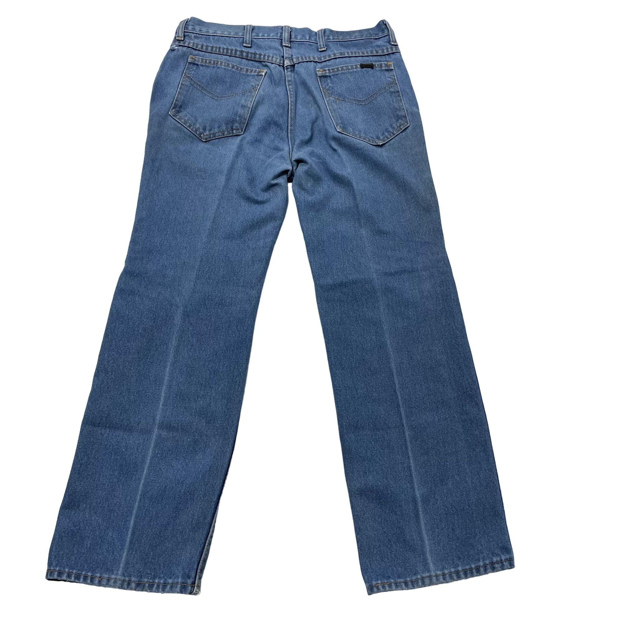 Vtg 60's Sears Roebucks Men's DISTRESSED Blue Jeans Work Chore
