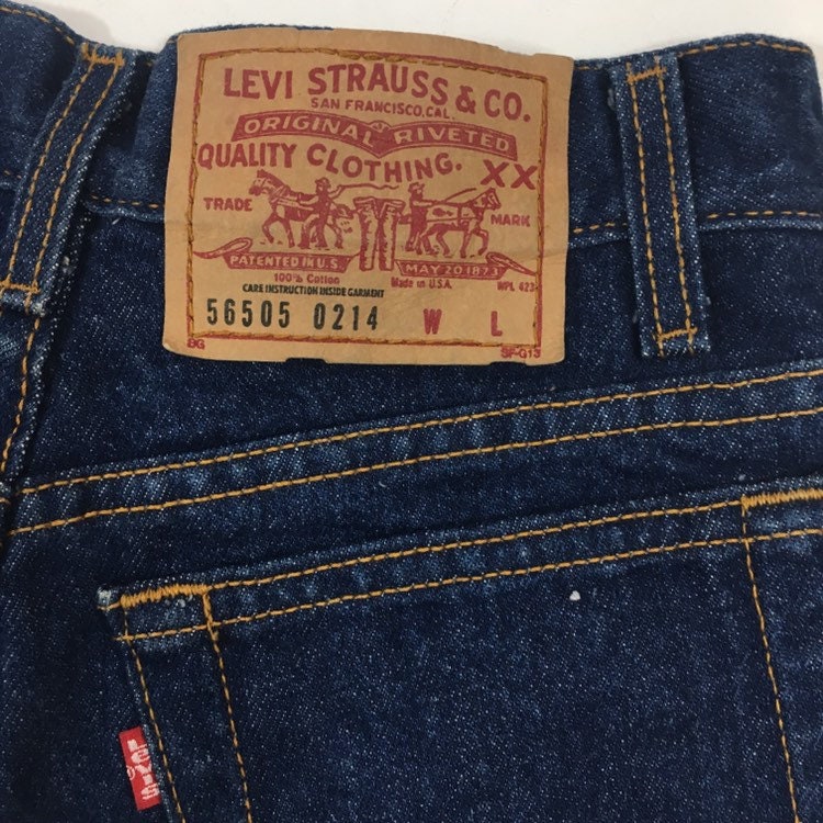 Vintage 70 80's Levi's XX Made in USA Women Indigo Blue Jean High Waist ...
