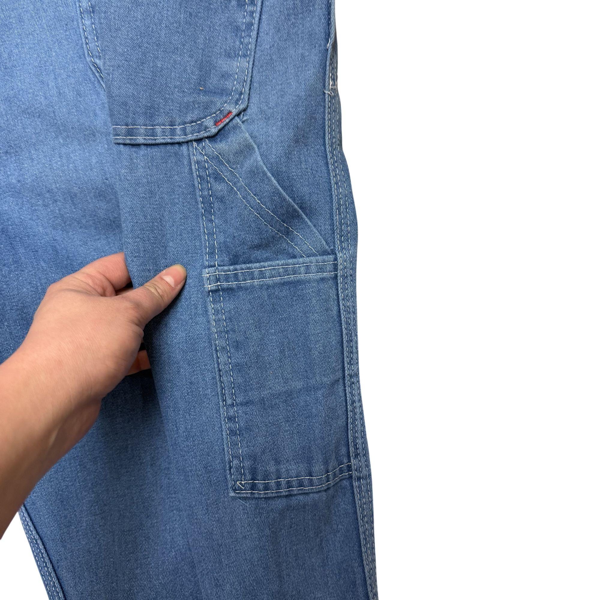 Vintage 70's Big Mac Men's Blue Jean Square Bak BIB Overalls