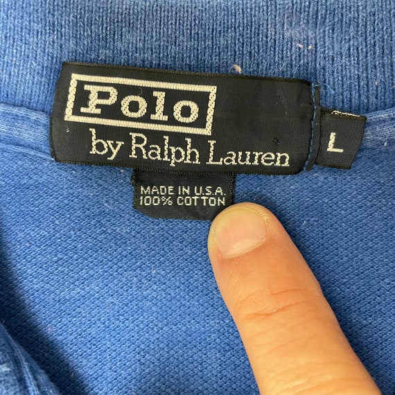 Vintage 80 90's Ralph Lauren USA Bold Colorblock … - image 5